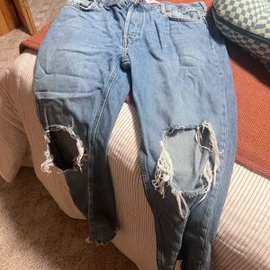 Free people denim jeans size 29. Like-new.